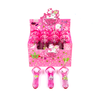 10cm Printed Bold Glass Pipe – Baked Bunny Pink SM-3238 12 per box
