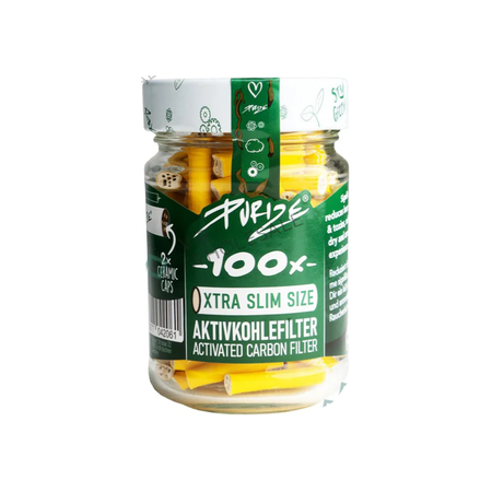 PURIZE® Glass I XTRA Slim Size 100 Jar Yellow 6mm